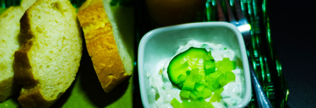 set of snacks with white cheese and cucumber, radish, mushroom, healthy and tasty snacks, breakfast setの写真素材