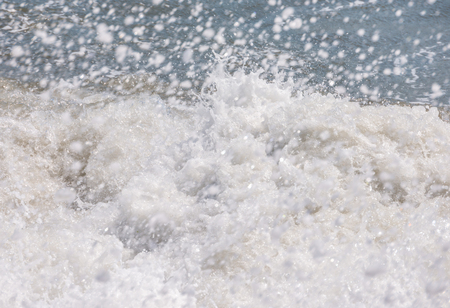 Amazing sea with blue summer wave and rocks, relaxing view of rocks and water, natureの写真素材