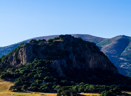Mountain peaks in the Andalusian region, typical mountain landscape, wild natureの写真素材