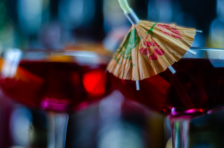 Sangria a traditional fruity cocktail from Spain based on sweet wine and fruit, a refreshing drinkの写真素材