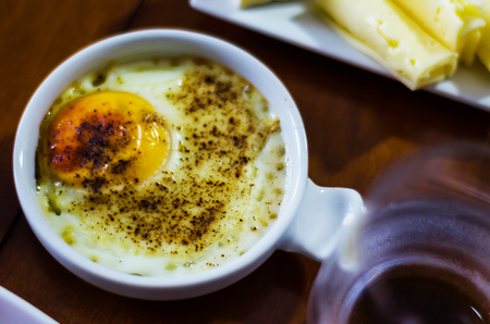Set with different appetizers in small portions, healthy and delicious snacks, diet foodの写真素材