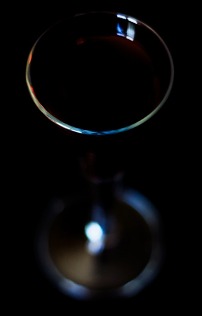 Refreshing liqueur in a tall glass, alcoholic drink prepared by the bartender, nightlife conceptの写真素材