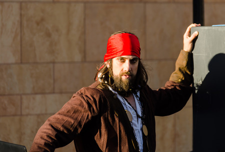 VELEZ-MALAGA, SPAIN - FEBRUARY 3, 2018
People in costumes celebrating carnival in Malaga province, carnival paradeのeditorial素材