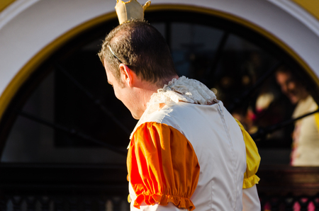 VELEZ-MALAGA, SPAIN - FEBRUARY 3, 2018
People in costumes celebrating carnival in Malaga province, carnival paradeのeditorial素材