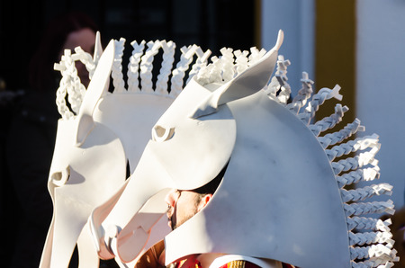 VELEZ-MALAGA, SPAIN - FEBRUARY 3, 2018
People in costumes celebrating carnival in Malaga province, carnival paradeのeditorial素材