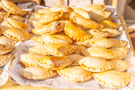 Fried empanadas typical of the Argentine countryside gastronomy, tasty food