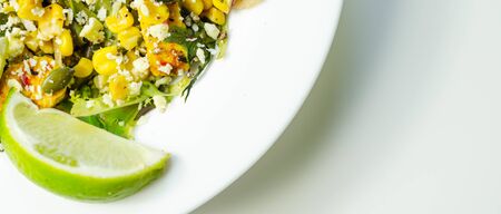 Moroccan style marinated chicken breast with vibrant vegetables and a fruity mango dressing, exotic saladの写真素材