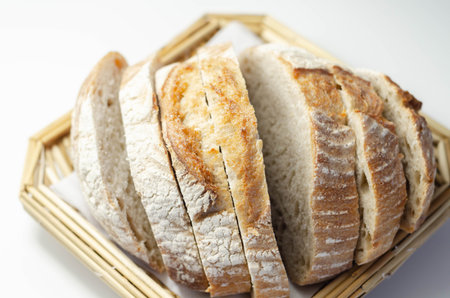 Gluten free artisan bread sourdough cob, homemade baking of delicious round bread, fresh baking