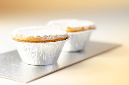 Egg custard tart, shortcrust pastry tart filled with egg custard, traditional sweets