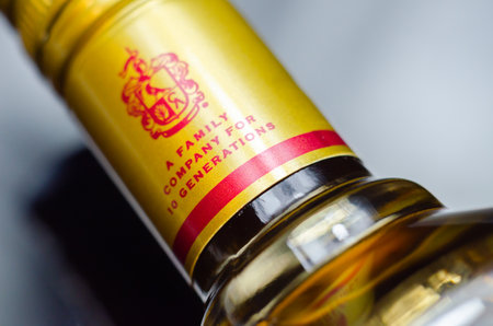 LONDON, UNITED KINGDOM - FEBRUARY 2, 2022 The world famous brand of tequila Jose Cuervo, produced to this day by the descendants of the founder Don Jose Antonio de Cuervoのeditorial素材
