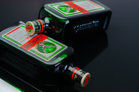 LONDON, UK - 15 JUNE 2023 The alcohol was made as a result of macerating 56 herbs and spices in spirit for about a year in oak barrels and the exact composition of this popular root liqueur is a closely guarded secretのeditorial素材