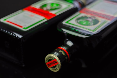 LONDON, UK - 15 JUNE 2023 The alcohol was made as a result of macerating 56 herbs and spices in spirit for about a year in oak barrels and the exact composition of this popular root liqueur is a closely guarded secretのeditorial素材