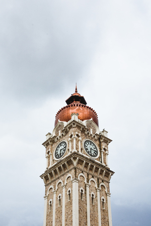 Kuala Lumpur - 24 November 2017 : Sultan Abdul Samad Building clock tower at sunsetのeditorial素材