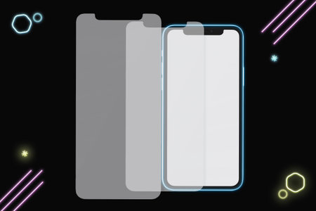 Neon Phone V.2 With Black Background