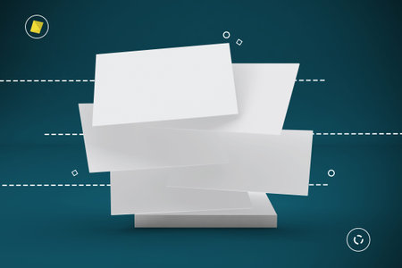 Abstract Business Cardsの写真素材