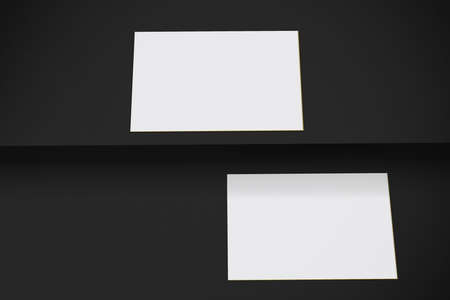 Gold & Dark Business Cardsの写真素材