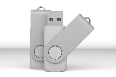 Flash Memory With White Backgroundの写真素材