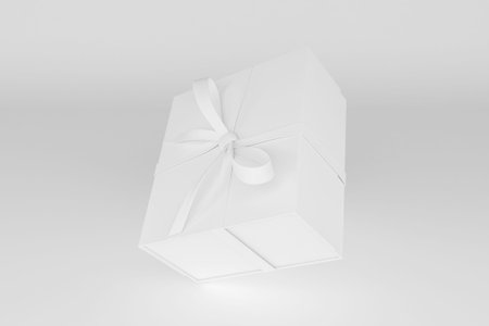 Clean Gift Box With White Background