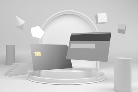 Credit Card With White Background
