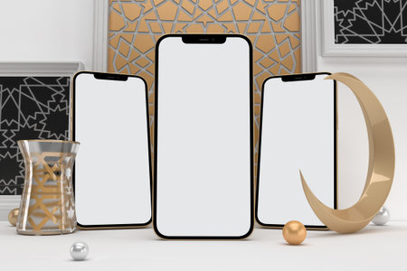Ramadan Smartphone With White Background
