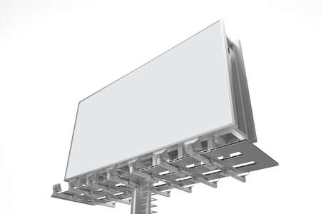 Billboard With White Backgroundの写真素材