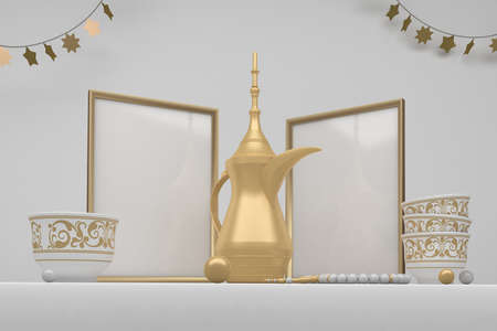 Eid Frames With White Backgroundの写真素材