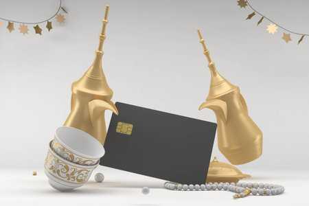 Eid Credit Card With White Background