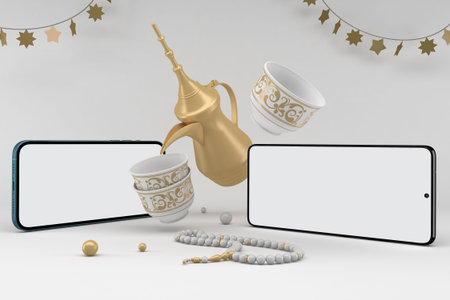 Eid Smart Phones With White Background