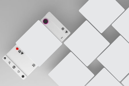 Social Media With White Background