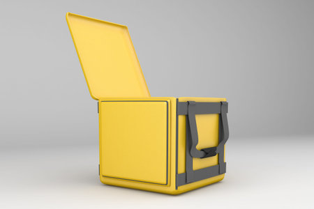 Food Delivery Bag With White Background