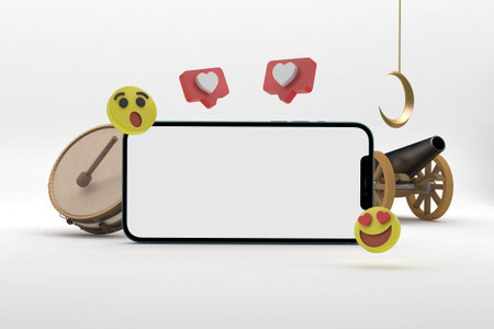 Ramadan Social Media With White Background