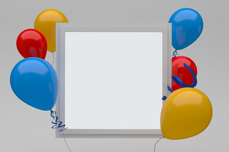 Balloons With White Backgroundの写真素材