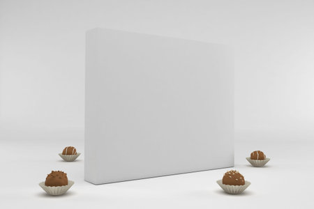 Chocolate Box With White Background