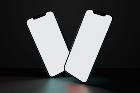 Phone in Dark With Black Background