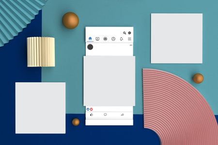 Social Media Top View