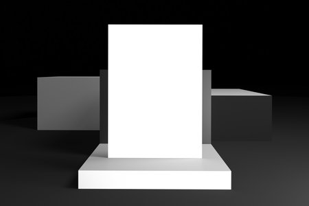 Flyer With Black Backgroundの写真素材