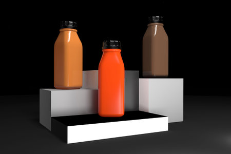 Juice Bottleの写真素材