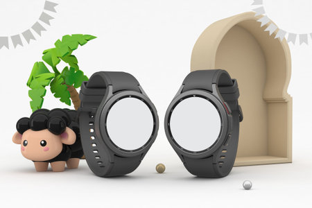 Round Smart Watch In Eid Theme