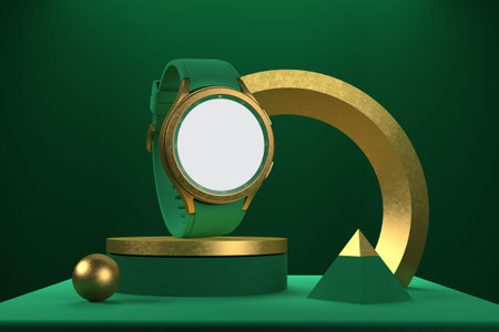 Golden Round Smart Watch