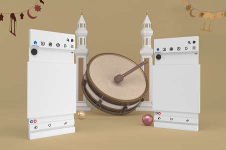 Ramadan Social Mediaの写真素材