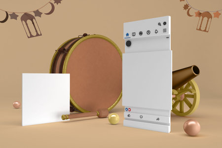 Ramadan Social Mediaの写真素材