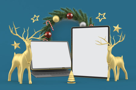 Christmas Smart Devicesの写真素材