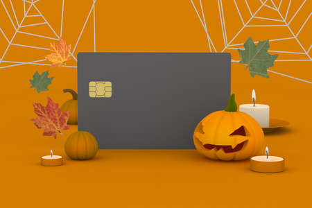 Halloween Credit Cardの写真素材