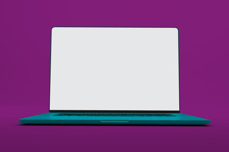 Laptop Full Screenの写真素材