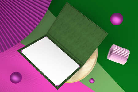 Certificate Top Viewの写真素材