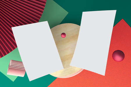 Flyer Top Viewの写真素材