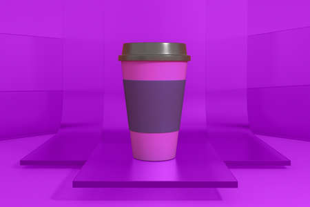 Coffee Cup On Glassの写真素材