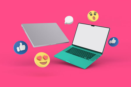 Laptop Social Media