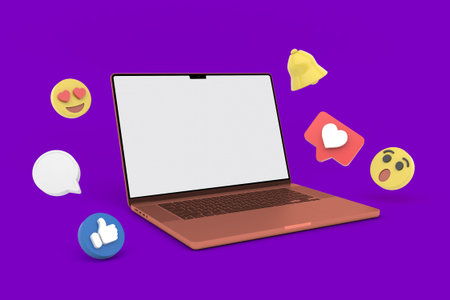 Laptop Social Media