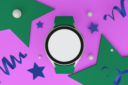 Round Smart Watch Celebration